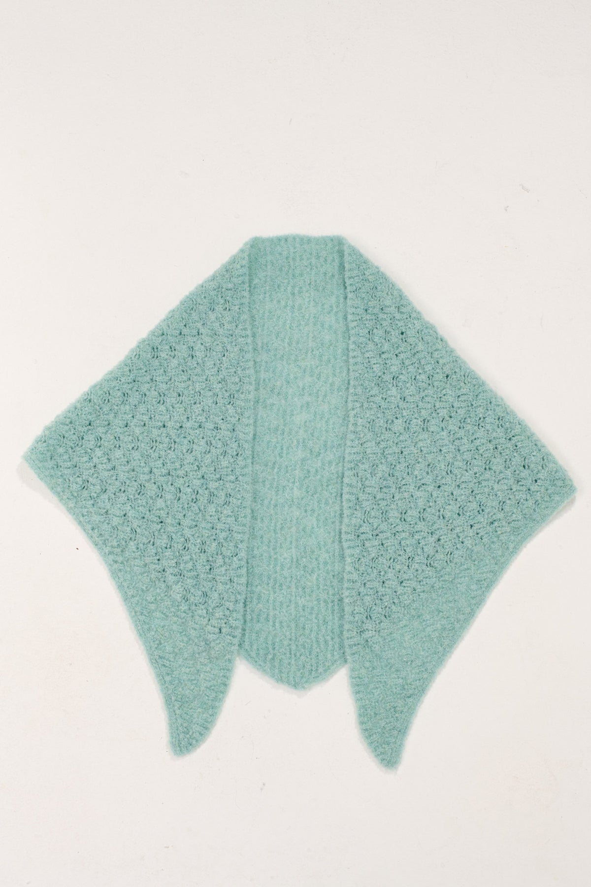 Triangle Merino Scarf - Seagrass