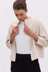 Knit Kimono Jacket - Sand