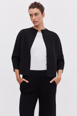 Knit Kimono Jacket - Charcoal