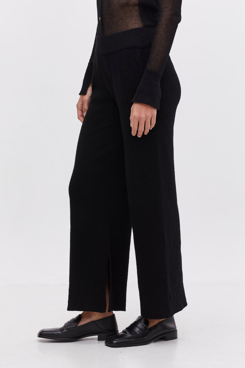 Klip Bouclè Pants - Jet Black