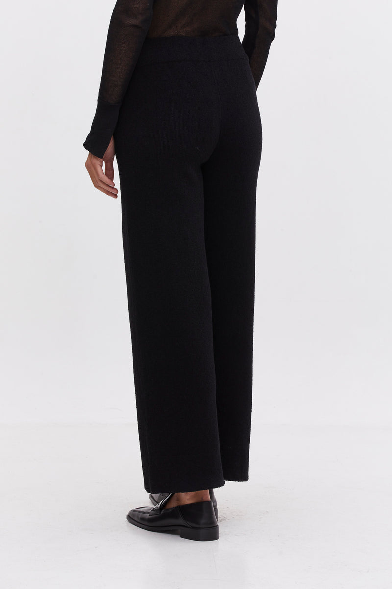 Klip Bouclè Pants - Jet Black