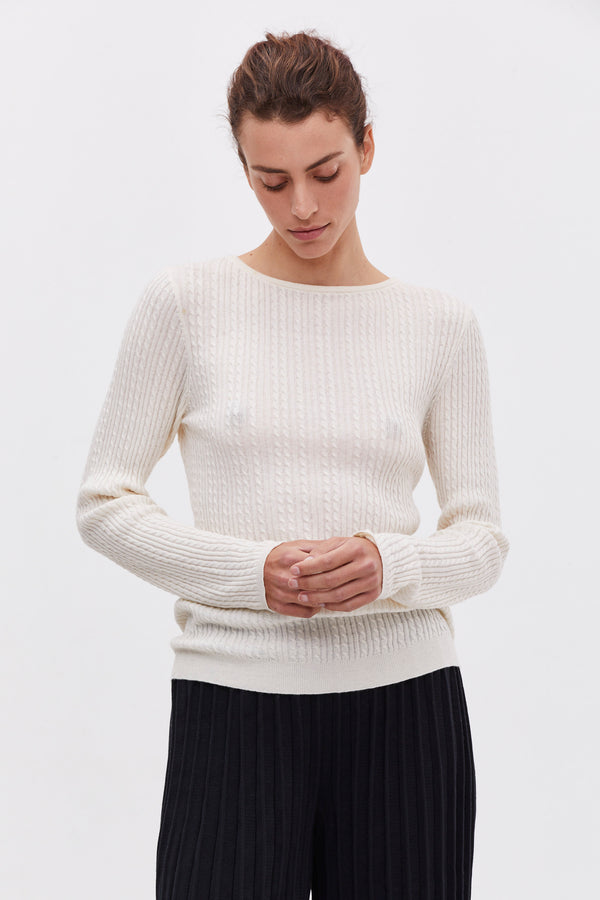 Komani Cashmere Sweater - Ivory