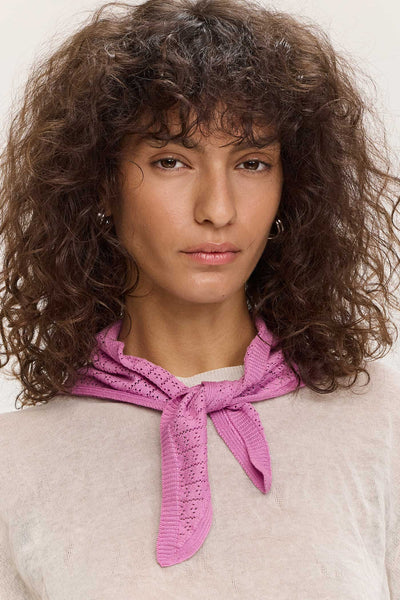 Riet Pointelle Scarf - Orchid