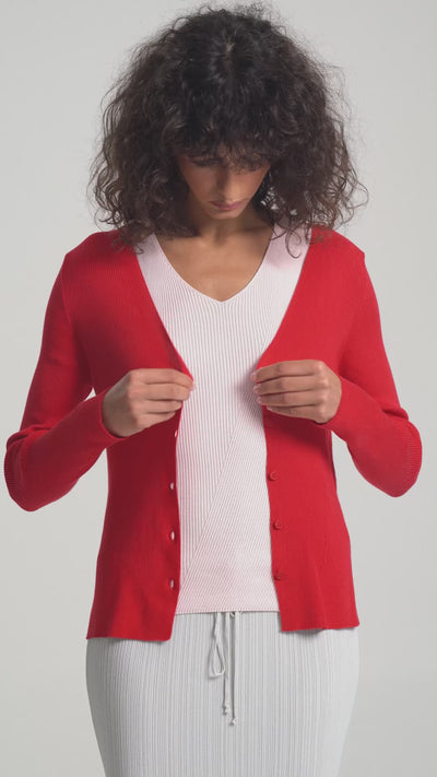 Angles Cardigan - Red