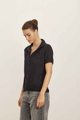 Frett X Maskit - Ruth Polo Top - Black