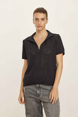 Frett X Maskit - Ruth Polo Top - Black