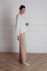 Ribbed Keys Sweater - Ivory
