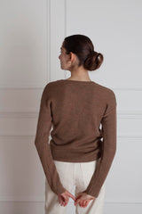 The Fisherman's Rib Sweater - Walnut