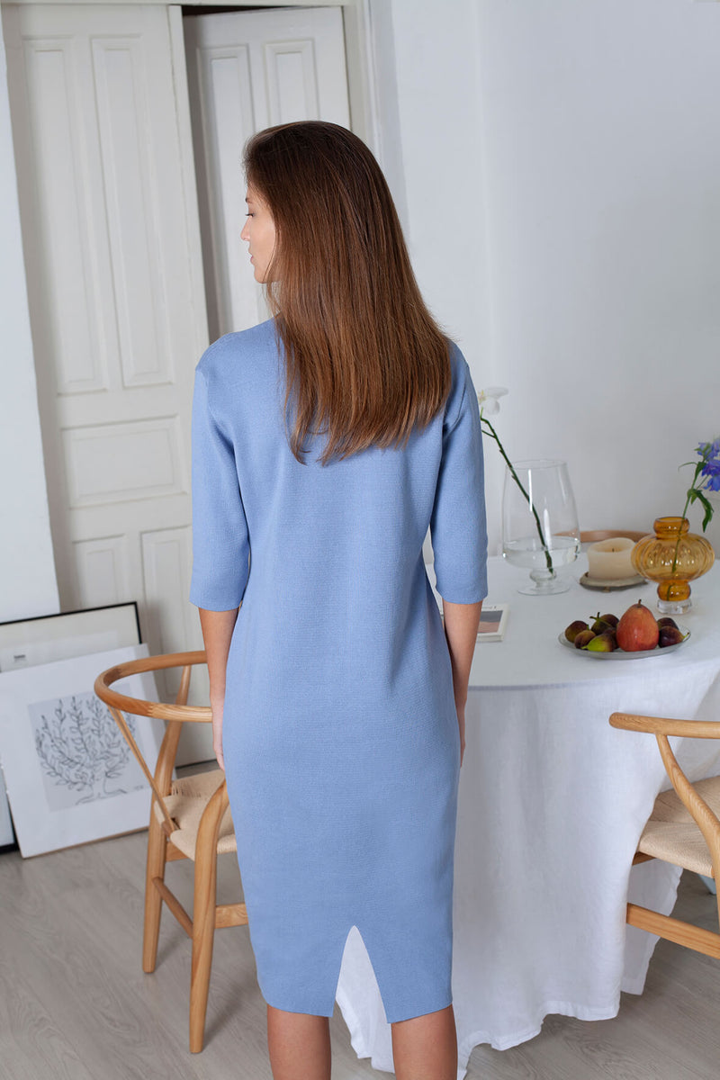 Form Dress - Sky Blue (Organic Cotton)