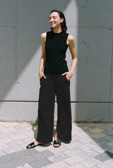 Breezy Linen Pants - Black